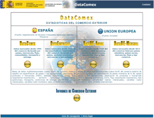 Tablet Screenshot of datacomex.comercio.es